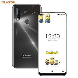 Oukitel C17 Triple Rear Cameras 6.35" Smartphone MT6763 Octa Core Android 9.0 3GB 16GB 3900mAh Fingerprint Face ID Mobile Phone