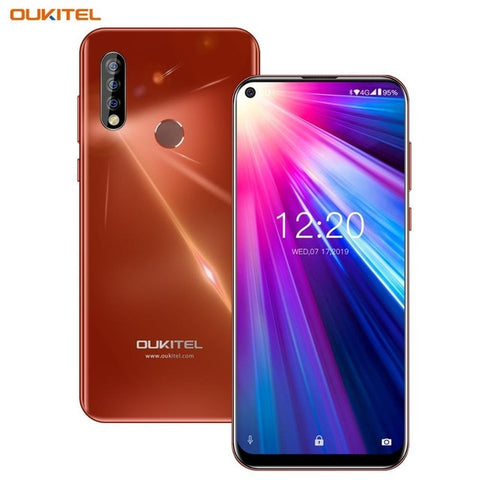 Oukitel C17 Triple Rear Cameras 6.35" Smartphone MT6763 Octa Core Android 9.0 3GB 16GB 3900mAh Fingerprint Face ID Mobile Phone