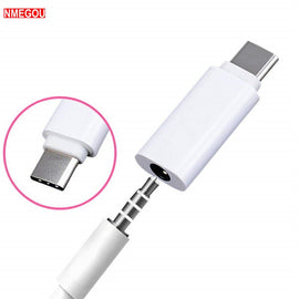 Type-C To 3.5mm Jack Earphone Headphone Aux Adapter Usb C To 3.5 Mm Audio Splitter for Xiaomi Mi 8 Le Eco Converter Accessoires