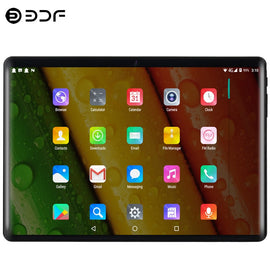 2.5D Tempered Glass 10.1 Tablet PC 4G/3G Phone Call Android 9.0 Fast Ten Core 8GB/128GB Dual SIM Wi-Fi Bluetooth 4G LTE Tablet