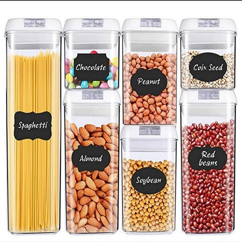 Food storage container plastic kitchen storage box multigrain storage tank transparent sealed cans easy to buckle Multi-capacity