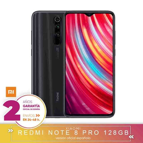 -Garantía Oficial Española- Xiaomi Redmi Note 8 Pro 6GB 128GB Smartphone 64MP Quad cámaras MTK Helio G90T Octa Core 4500 mAh