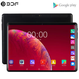 2.5D Tempered Glass 10.1 inch Tablet PC 4G/3G Phone Call Android 9.0 Ten Core 8GB/128GB Wi-Fi Bluetooth 8.0 MP Support Tablet PC