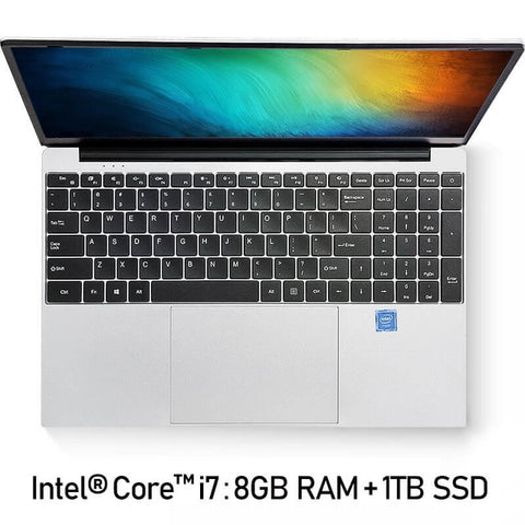 Intel Core i7 Notebook Computer 15.6 inch 8GB RAM 256GB/512GB/1TB SSD J3160 Quad Core Laptops With FHD Display Ultrabook