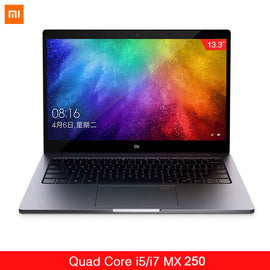 Original Xiaomi Ultraslim Laptop Air 13.3" Intel i5/i7 Quad Core 8GB DDR4 256GB PCle SSD MX250 2GB Fingerprint Recognize Home PC