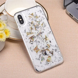 Transparnt shell case for iphone x luxury glitter silicone soft TPU phone accessoires for iphone 8 8plus 7 7plus 6 6s plus cover